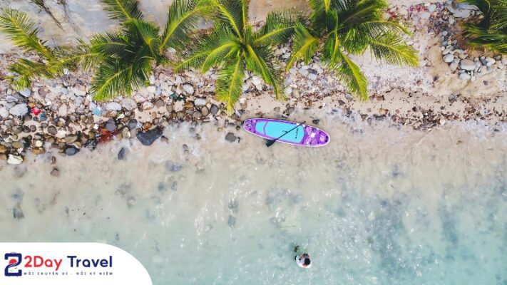 Toàn cảnh Bãi Tranh Nha Trang trên cao, ảnh được chụp từ Flycam