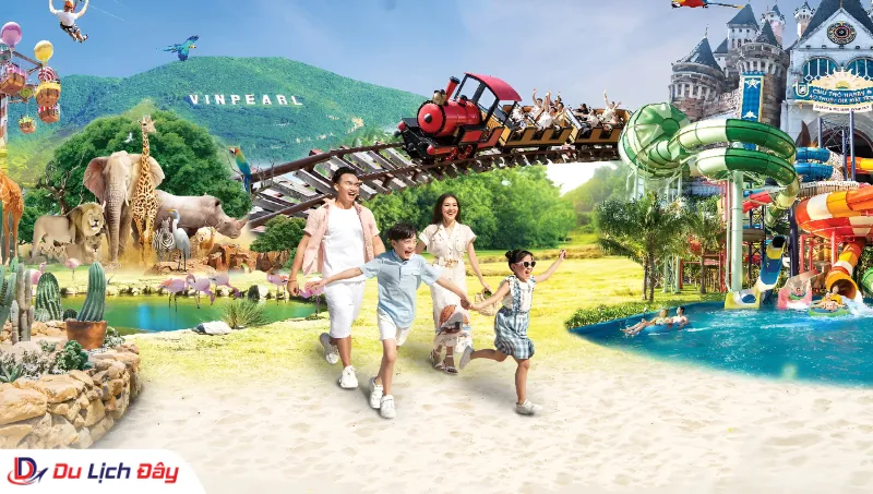 Banner tổng hợp các hoạt động vui chơi giải trí hấp dẫn tại Vinpearl Nha Trang