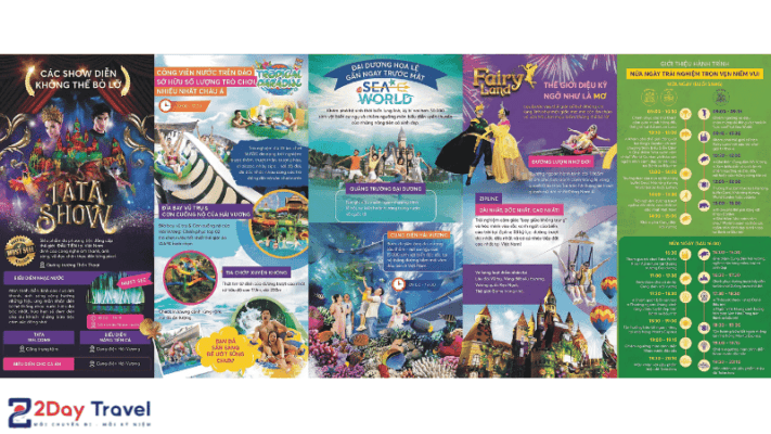 Water World, Sea World, Fairy Land và Tata Show.