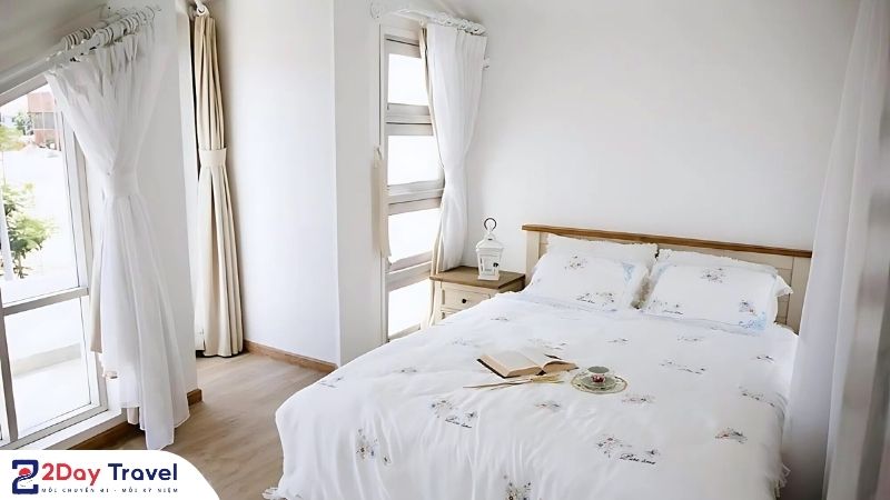 Phòng nghỉ Kiro Homestay phong cách vintage giữa trung tâm Phan Rang Tháp Chàm