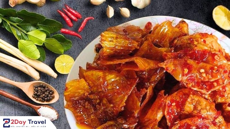 Mực rim me cay Nha Trang