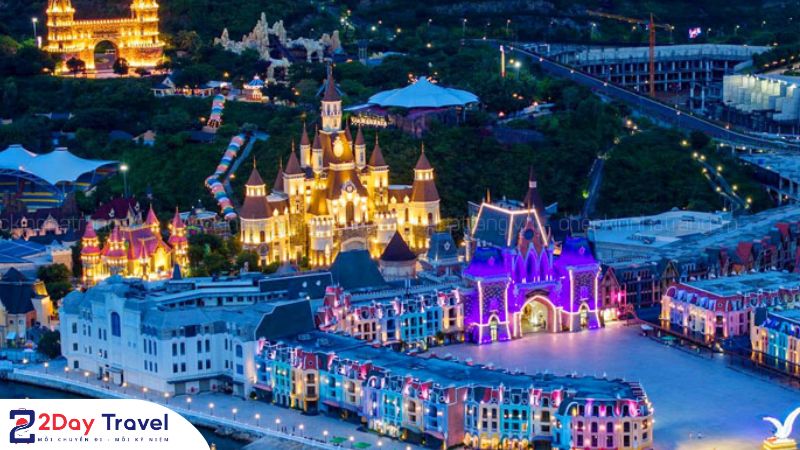 Quang cảnh tuyệt mỹ về đêm tại Vinpearl Nha Trang