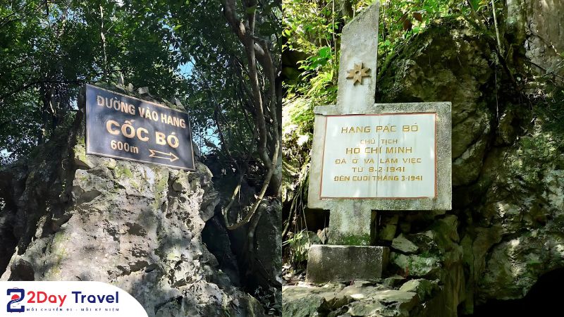 Hướng di chuyển đến hang Cốc Bó và cửa hang Pác Bó