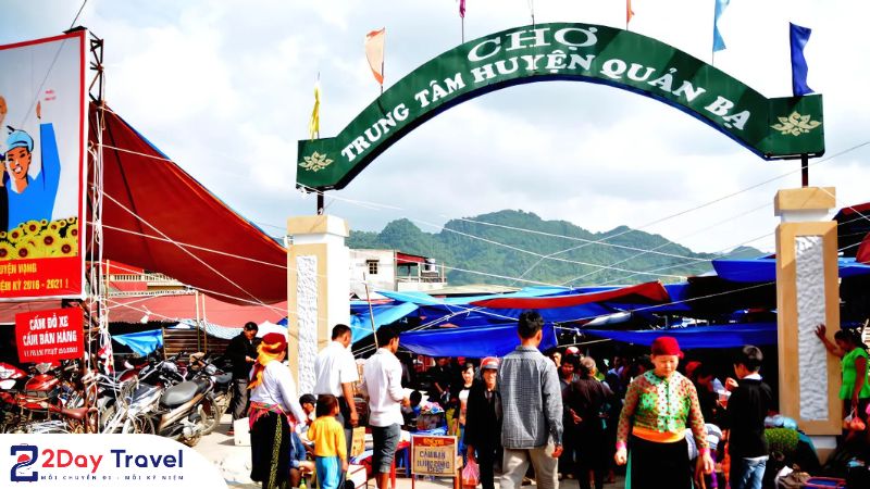 Chợ trung tâm huyện Quản Bạ - thành phố Hà Giang