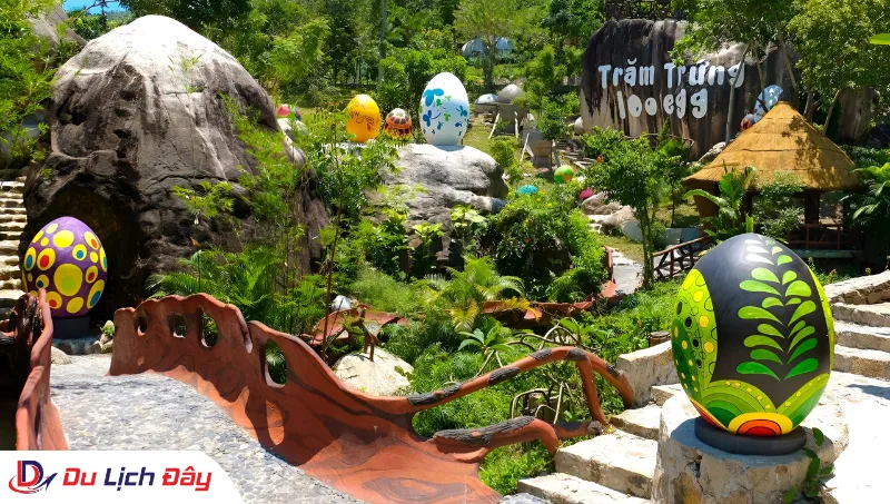 Không gian xanh mát tại Khu du lịch Trăm Trứng trong Tour Buôn Ma Thuột - Nha Trang 2N1Đ
