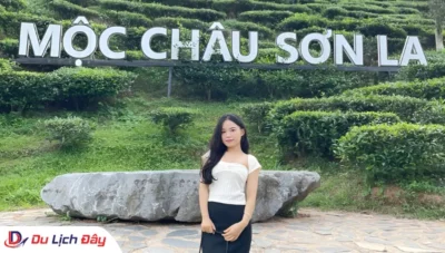 Check-in đồi chè Mộc Châu trong Tour Tây Bắc 5N4D