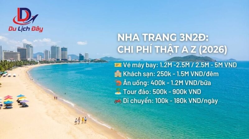 Du lịch Nha Trang 3 ngày 2 đêm hết bao nhiêu tiền năm 2026? Bóc tách chi phí thật từ A-Z 2 Du lịch Nha Trang 3 ngày 2 đêm hết bao nhiêu tiền năm 2026? Bóc tách chi phí thật từ A-Z - Du lich nha trang 2 (1)